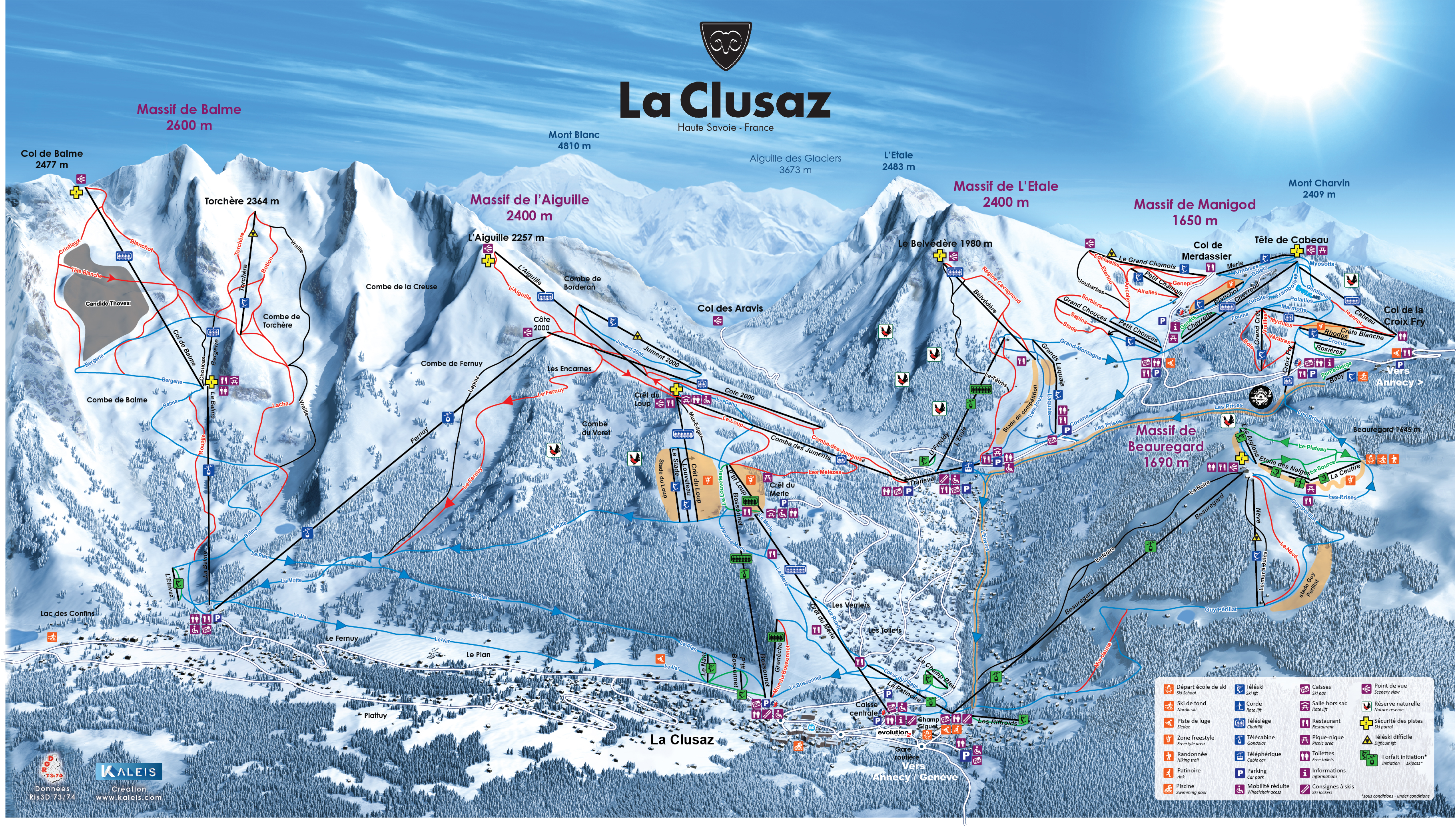 Plan des pistes